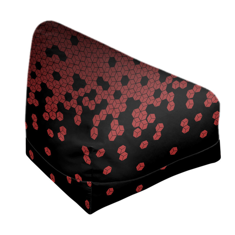 Petite chaise à sacs à billes & Leffel, H 86 po x l 2 po x P 43 po, rouge, Pas de bourre
