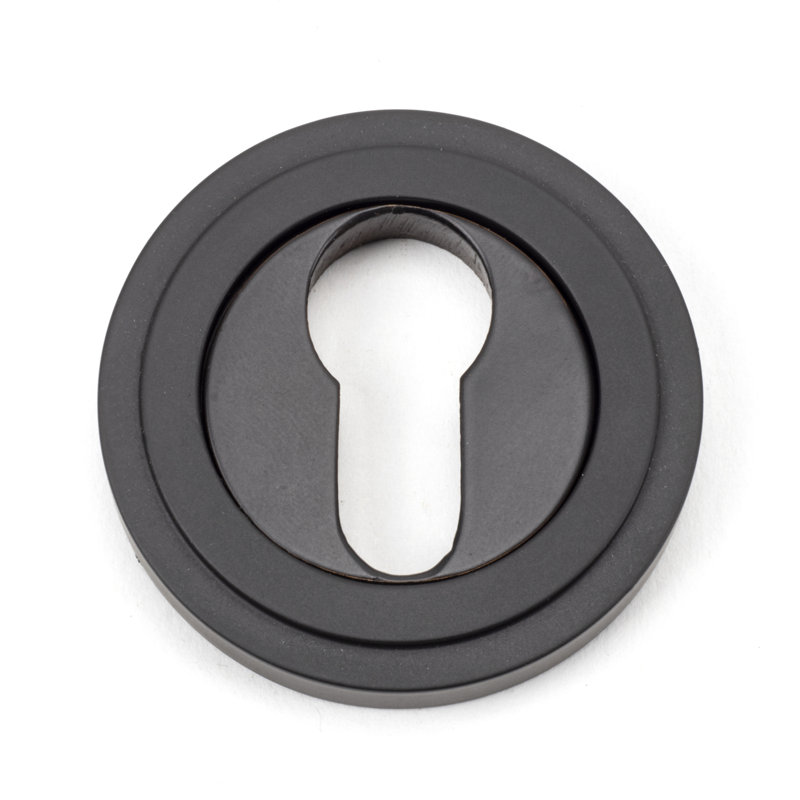 Euro Escutcheon Door Accessory, Aged Bronze