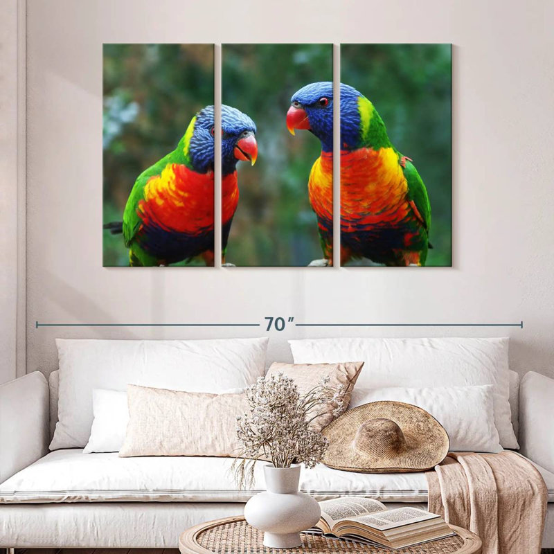 Brampt Lorikeet Buddies, 32" H x 50" W