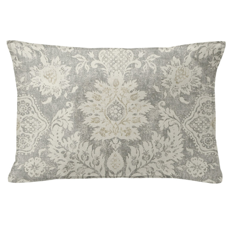  Floral Square Cushion, 14" H x 20" W