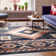 Lorelee Moroccan Area Rug in Blue/White