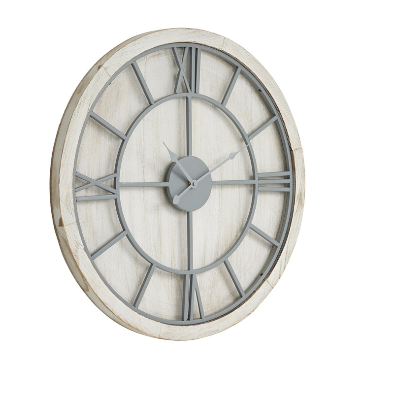 Anetia White Large Wall Clock, Medium
