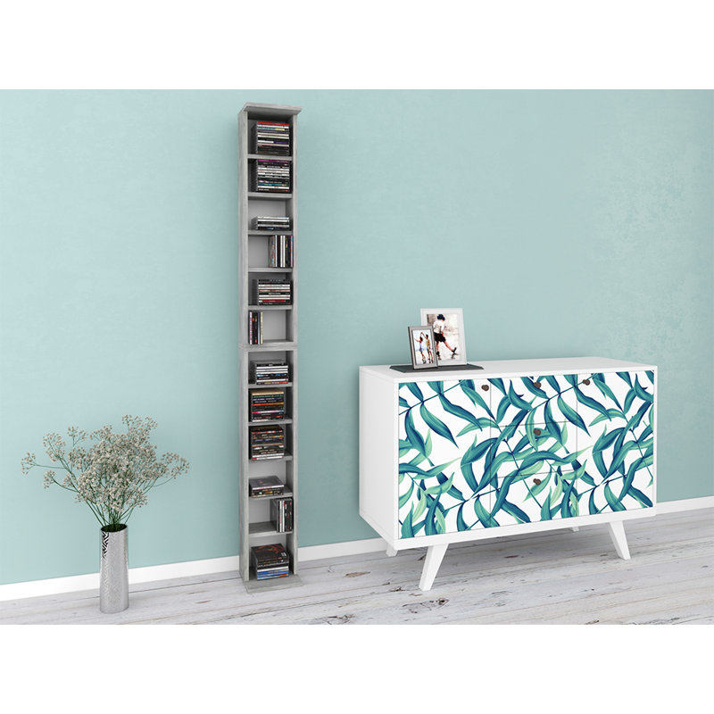 H Media Shelves, Concrete