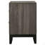 Table de chevet 2 tiroirs Grey Oak