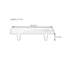 Banc en bois massif Maudene-1981100967