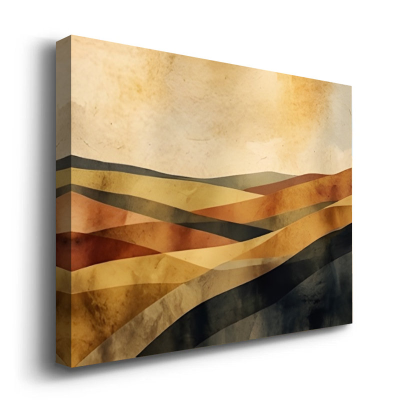 «Flowing Symphony», art mural moderne sur toile