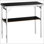 Table de bar pliante portative, podium Tradeshow pour l'intérieur et l'extérieur avec étui de transport, tablette de rangement et jupe noire