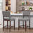 Counter Stool with Solid Wood Frame-91904561