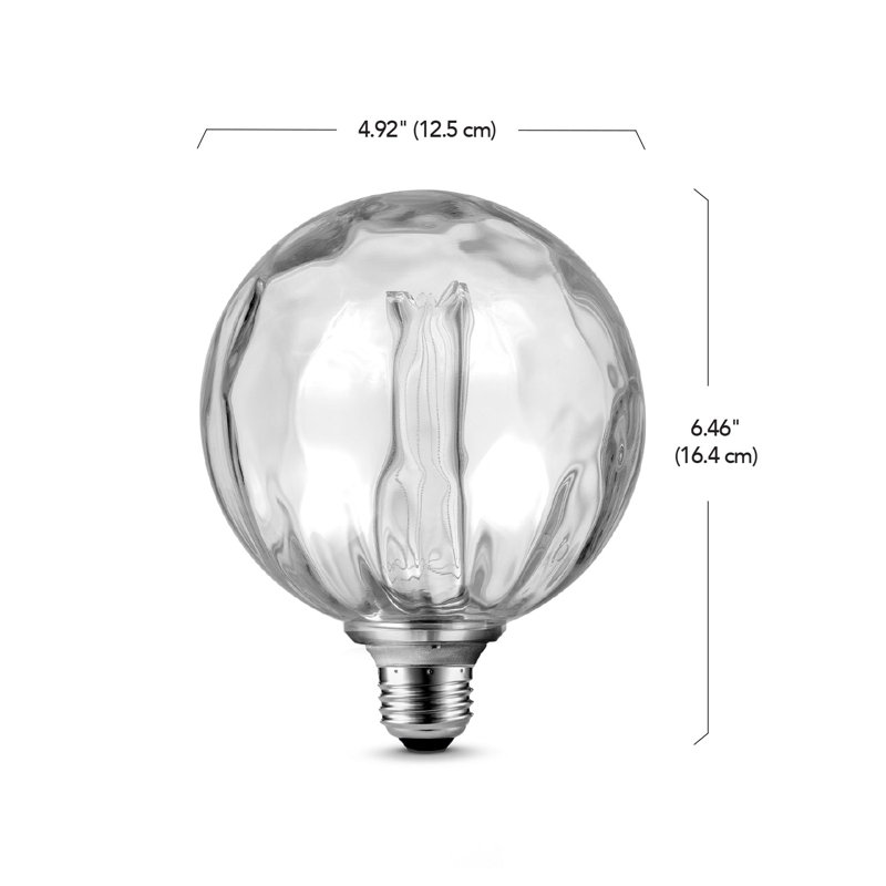 Globe Electric G40 E26 (Medium) LED Bulb Soft White 4 Watt Equivalence 1 pk