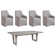 Cohesion 5 - Piece Extendable Solid Wood Dining Set