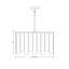 Luminaire suspendu rectangulaire à 4 lumières Ruchbah-1956321070