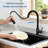 Kitchen Sink Faucet With Pull Down Sprayer-125368335