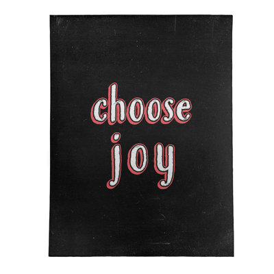 Tapis en poly-chenille choose tableau noir style
