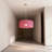 1-light Pink Rattan Drum Pendant Light Dimmable