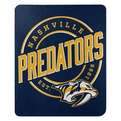 NHL Nashville Predators Fleece Throw Blanket, Hockey Fan Decor, 50x60 Inches