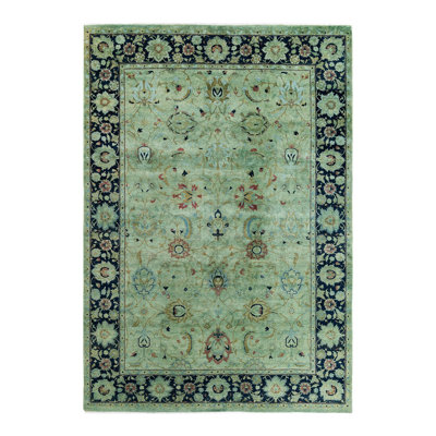 Tapis vert surteint de conception unique 6 pi 2 po x 8 pi 10 po