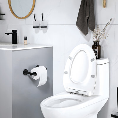 Wall Mount Toilet Paper Holder Flexible Pivot TP Holder in Stainless Steel
