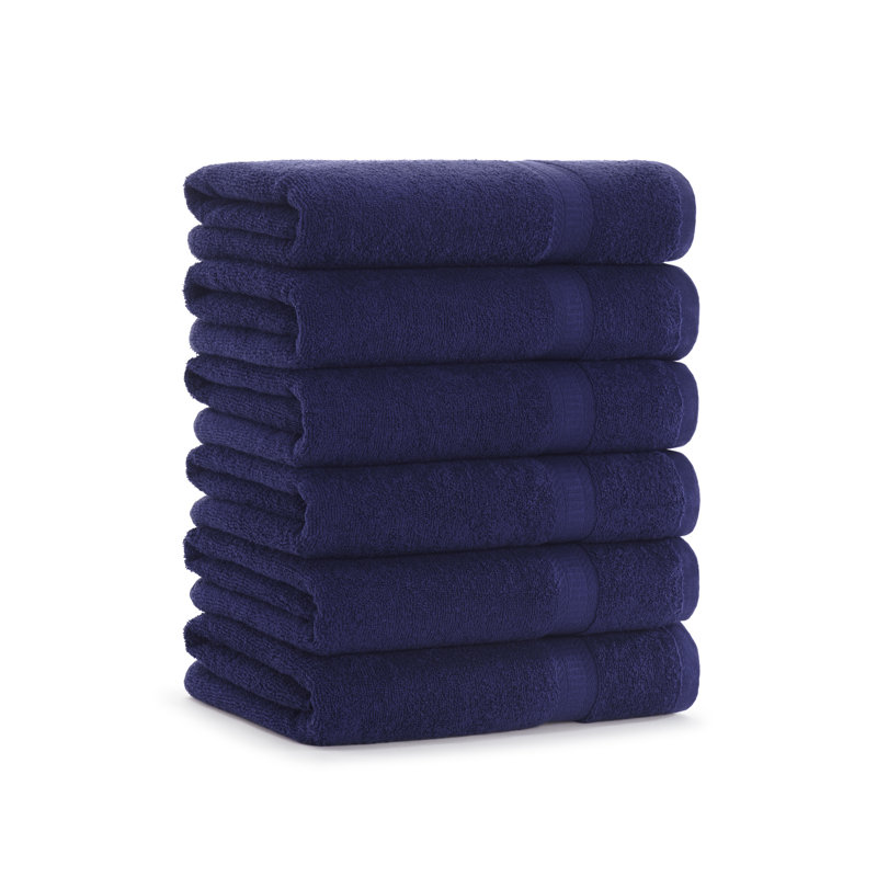 Breit Bath Towel 25x52 (6/Pack), Navy