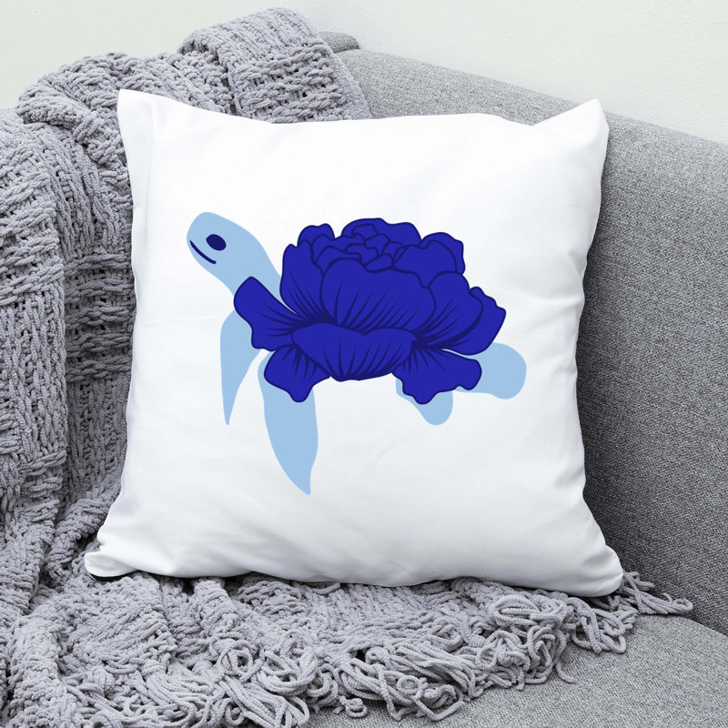 Nautical Sea Life_217 - Coussin décoratif avec coussin décoratif, H 20 po x l 20 po