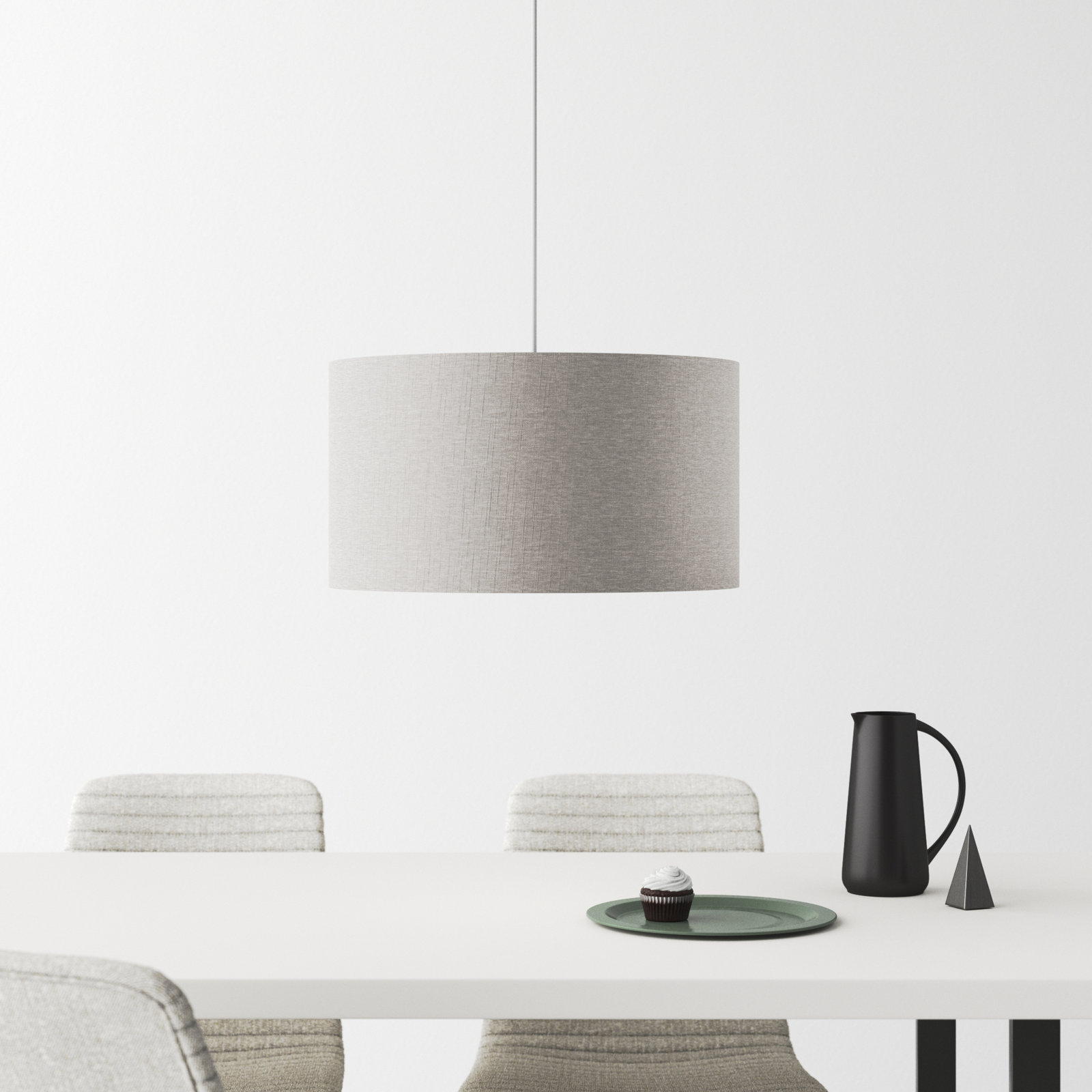 Kinnear Single Light Plug-in Pendant, White