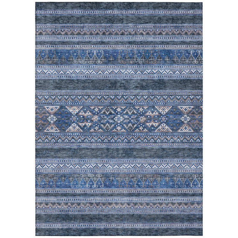 Neilly Washable Southwestern Indoor / Outdoor Rug, Rectangle 8' x 10'