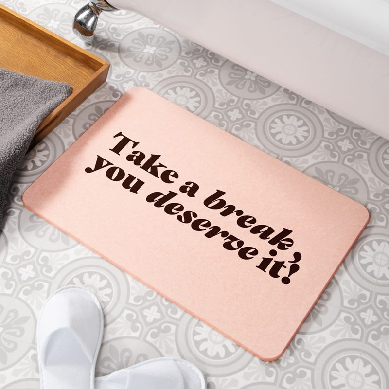 Non-Slip Shower Mat, Pink