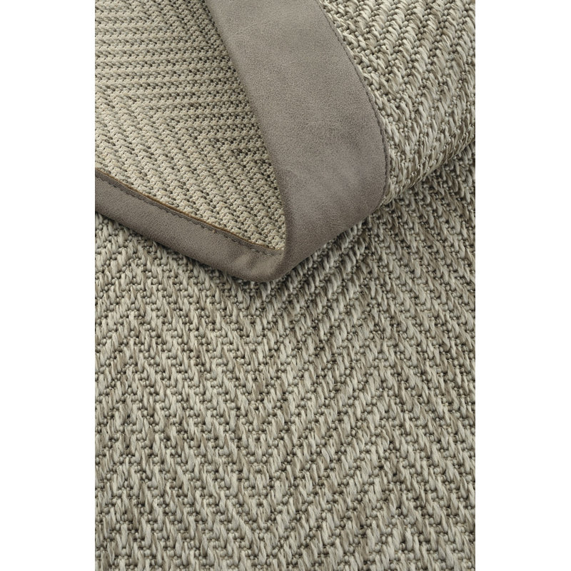 Tapis en cuir sisal Anita, Tapis de couloir 2 pi 8 po x 8 pi 3 po