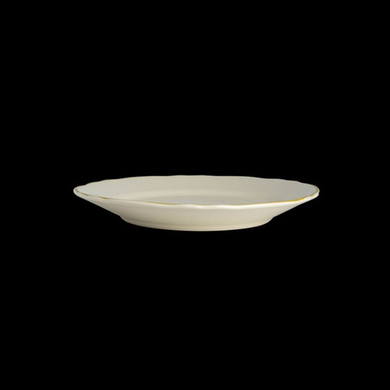 STYLELINE NOIR Assiette styleline marron, Blanc / Doré
