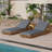 Lounge Chaise Set, Acacia Solid Wood With  LOUNGE CUSHION (Dark Grey) - Matching Cream Version Available-1721280865