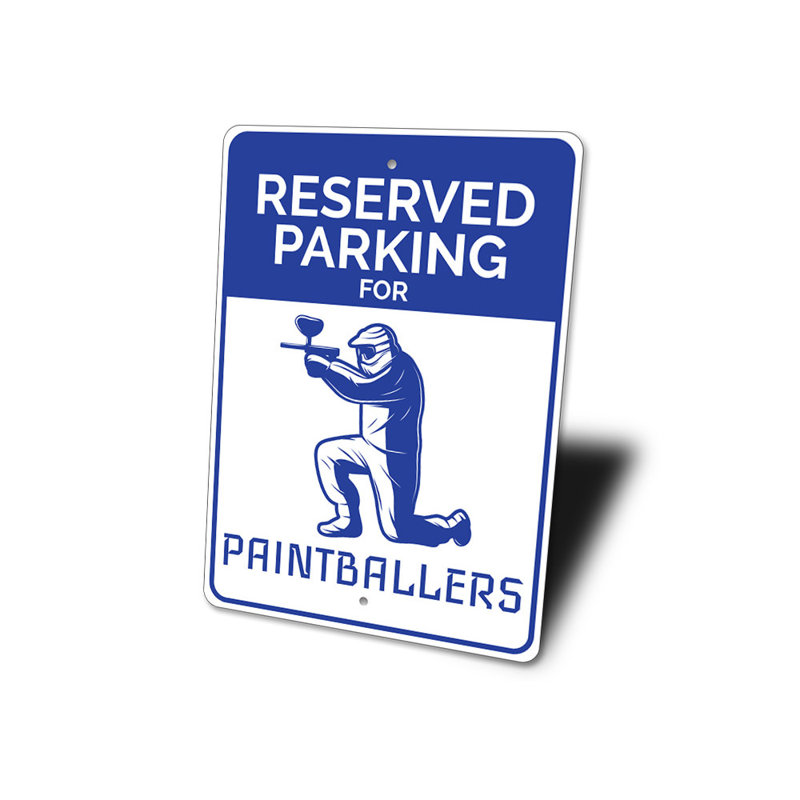 Panneau en aluminium Paintballer, H 14 po x l 10 po x P 0,04 po