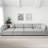 Hutcheson Oversized 131.4'' Wide King Sleeper Sofa Bed Convertible Livingroom Sectional Sofa Storage Couch With Removable Cushion-1773744960
