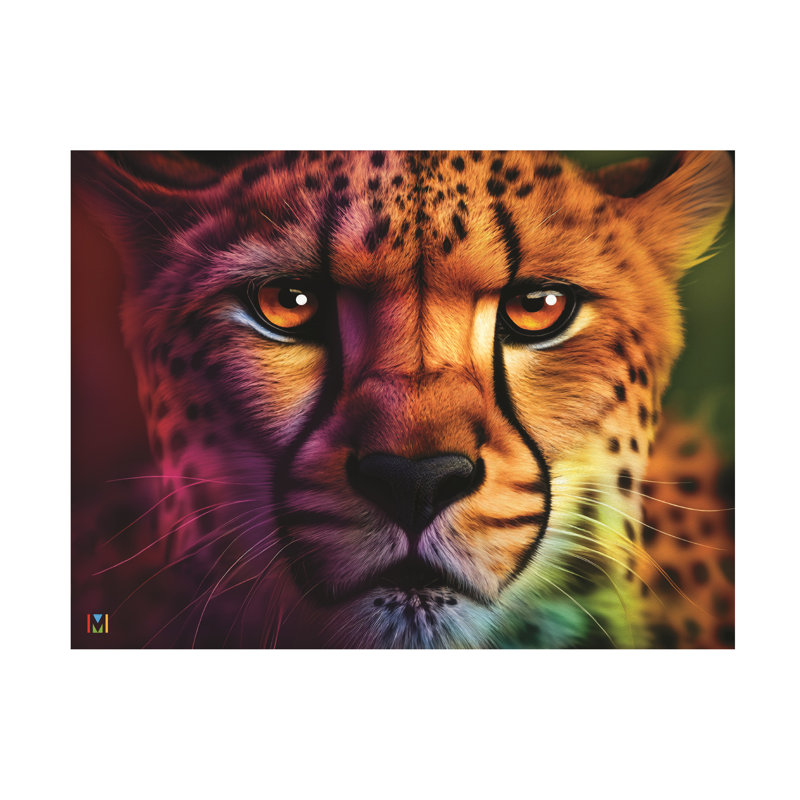Art sur toile, Michael David Ward, visage du Serengeti, H 24 po x l 32 po