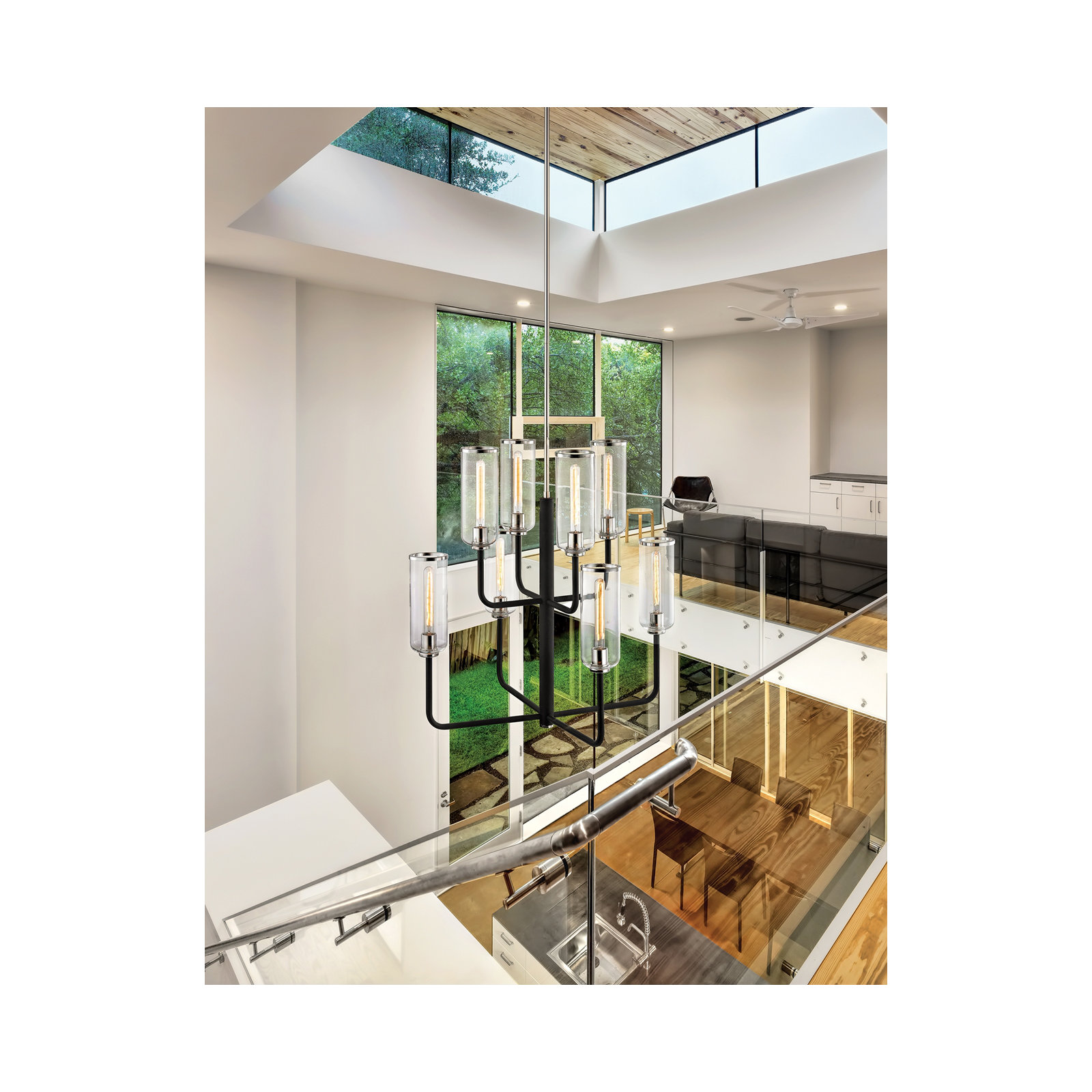Delancey 8 - Light Metal Dimmable Chandelier