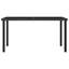 Table basse d'extérieur rectangulaire avec plateau en verre et rotin en PE pour jardin-596178477-606352516