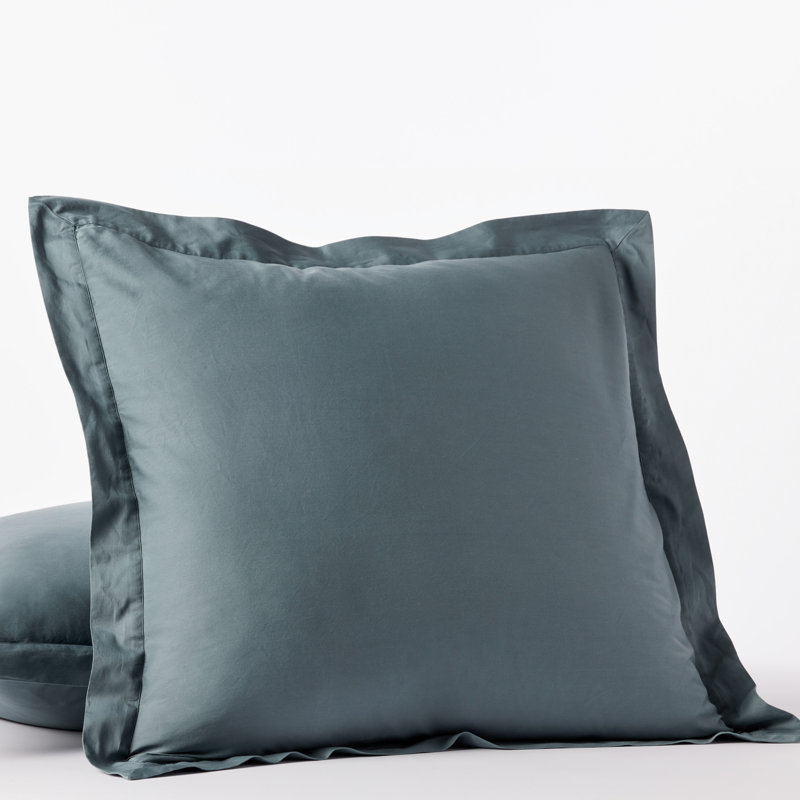 Cloud Soft Organic Sateen Shams, King, Gulf