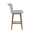 Tabouret pivotant à hauteur réglable en bois et capitonné Dorreen-1344263703-1344263700