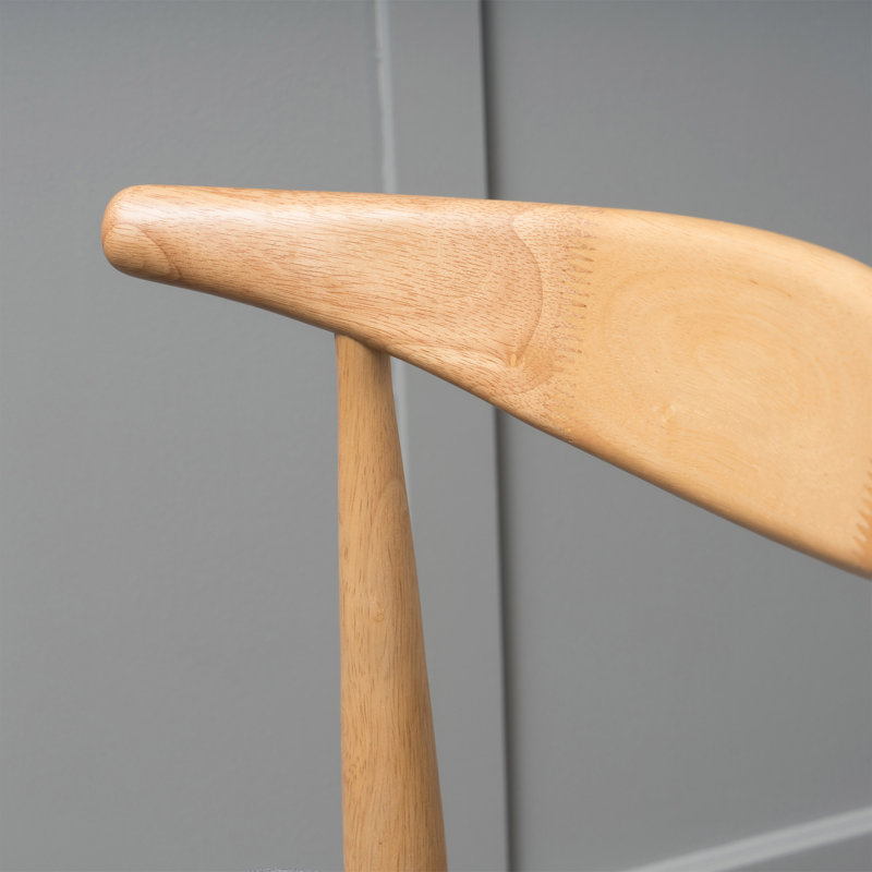 Chaise d'appoint Drumawillin, Gris clair, Chêne naturel