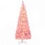 Arbre de Noël artificiel enneigé 6 pi, rose et blanc