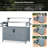 Outdoor Kitchen Island with Stainless Steel Top-1208146644