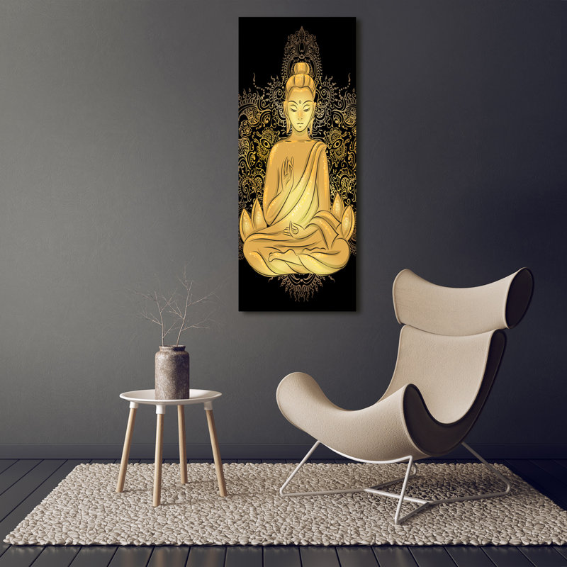 Buddha And Mandala - Wrapped Canvas Print