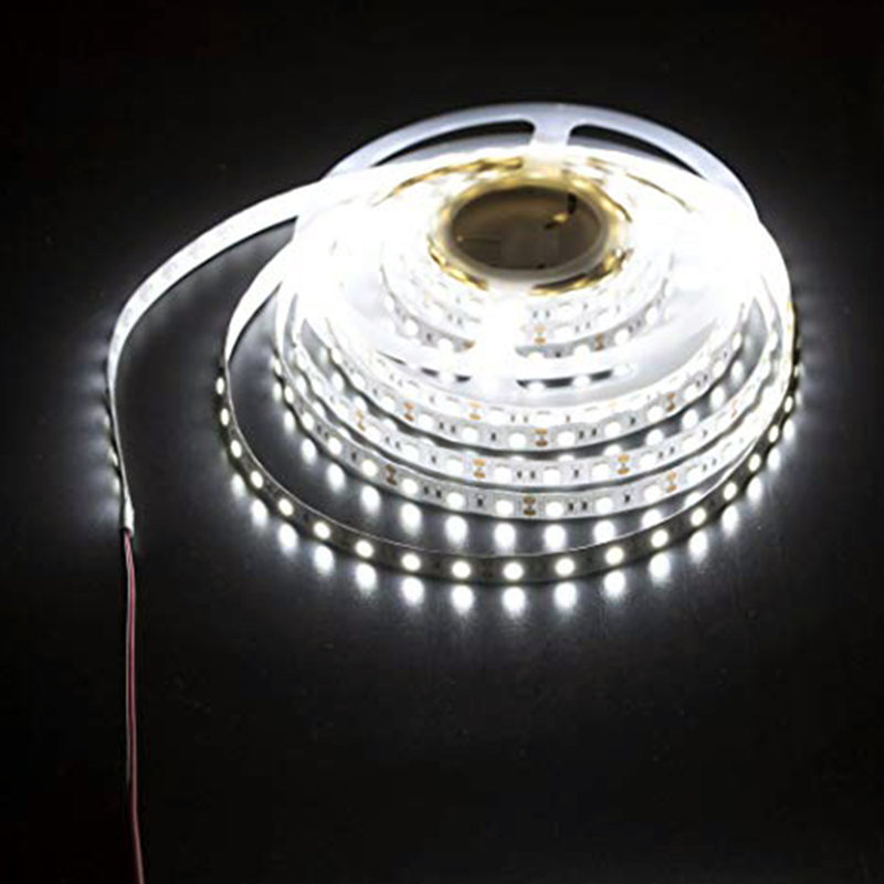 LED Flex Strip Light 5 Metre Roll SMD 5050 60 LEDs 6000K IP20 Adapter Not Included