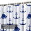 Rideau de douche maritime avec 12 crochets-614122753