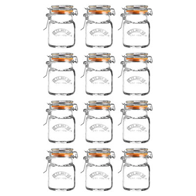 Glass Kitchen Canister Set - Set of 12