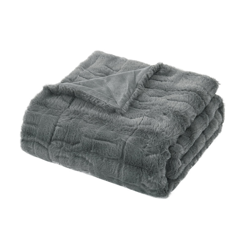 Throw Blanket, Grey, 127cm W x 152.4cm L