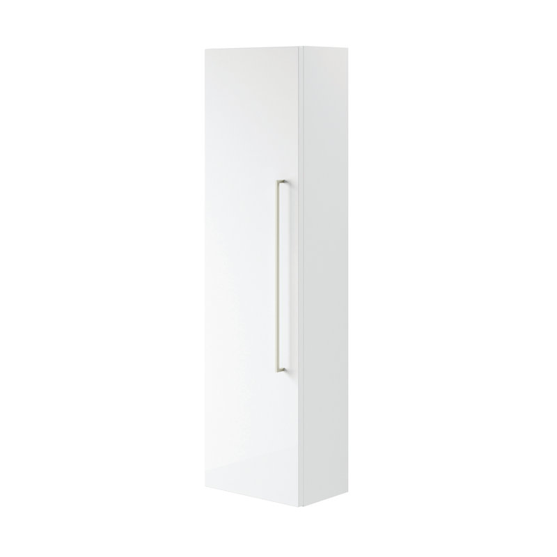 Wall Linen Cabinet, White Gloss