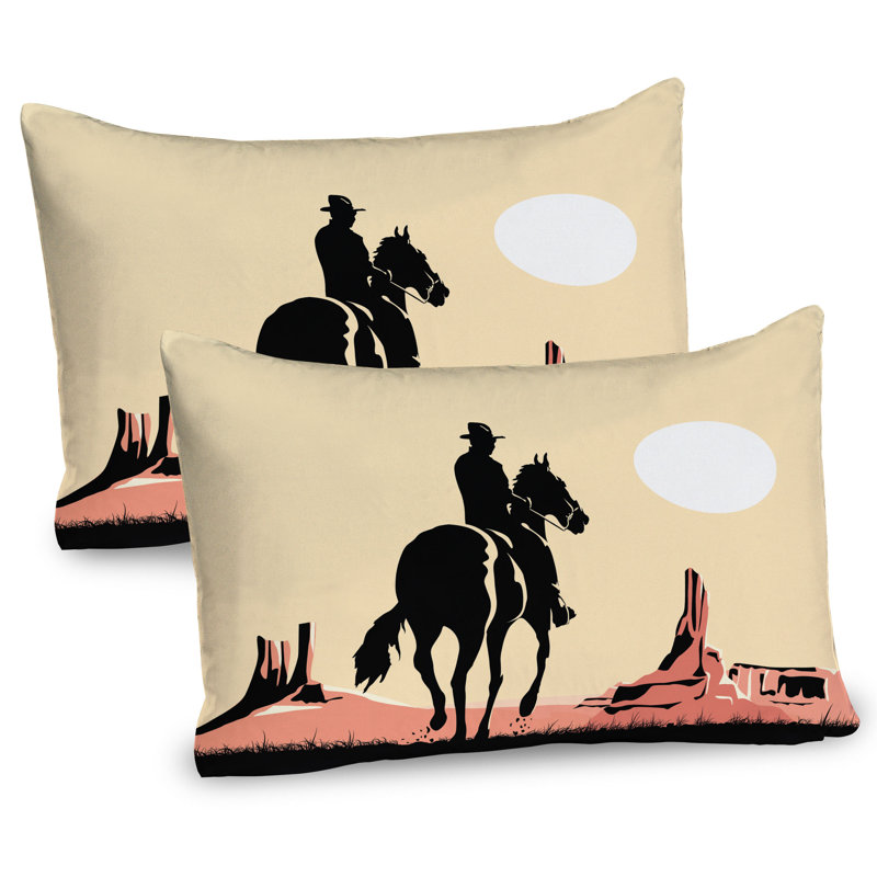 Ensemble de 2 taies décoratives Ambesonne Western, H 20 po x l 26 po
