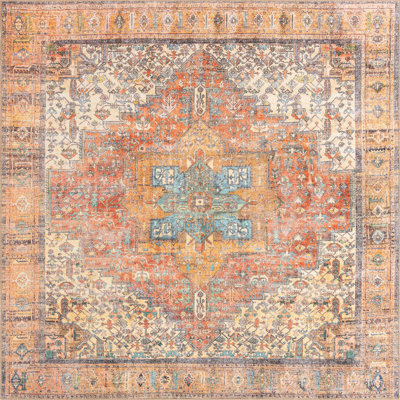 Chenille Geometric Indoor Rug