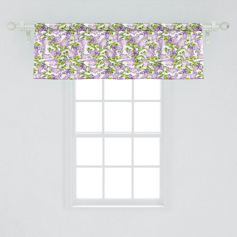Ensemble de 2 cantonnières mauves Ambesonne - vert lilas, L 54 po x L 18 po