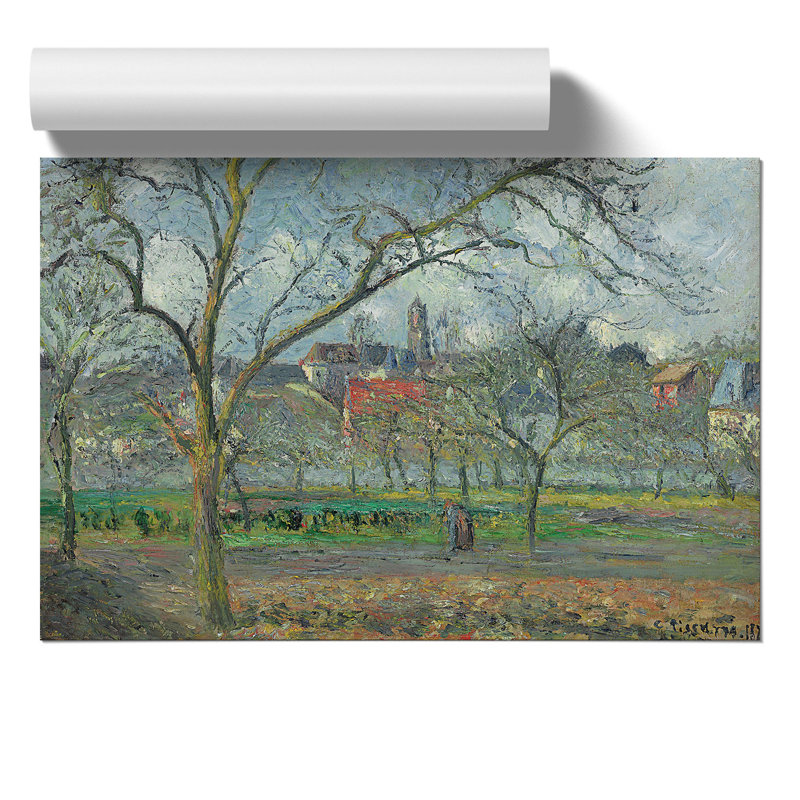 Laumone in Winter by Camille Pissarro - Frameless Print, 42cm H x 59cm W x 0.1cm D