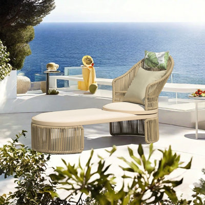 Chaise longue rotative pour l'extérieur
